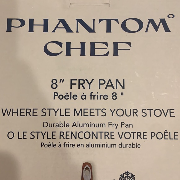 NWT Phantom Chef 8” fry pan, New in Box, pretty dark blue - Picture 5 of 11